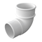 Freeflow Round Plastic Downpipe 90 Degree Offset Bend - White