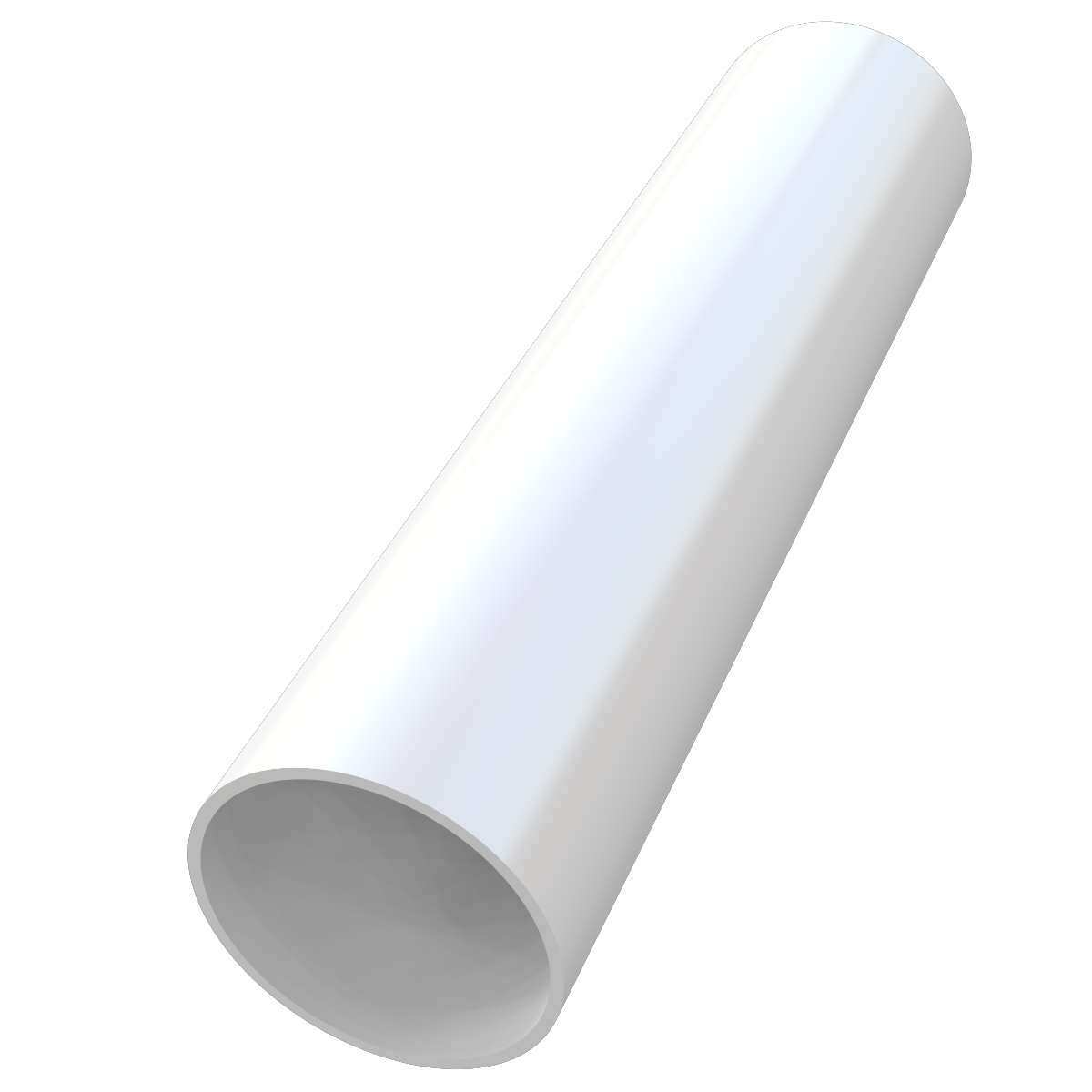 Freeflow Round Plastic Downpipe Length 2.75m - White