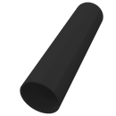 Freeflow Round Plastic Downpipe Length 5.5m - Black
