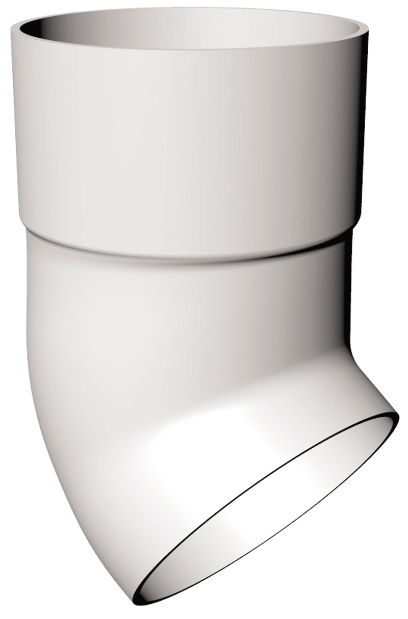 Freeflow Round Plastic Downpipe Shoe - White