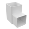 Freeflow Square Plastic 90 degree Offset Bend - White