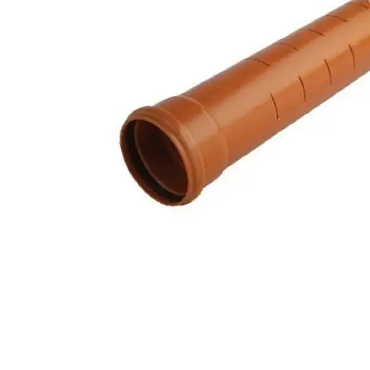 Hunter 110mm Single Socket Slotted Land Drainage Pipe - 6m