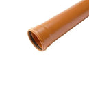 Hunter 160mm Underground Single Socket Drain Pipe - 3m