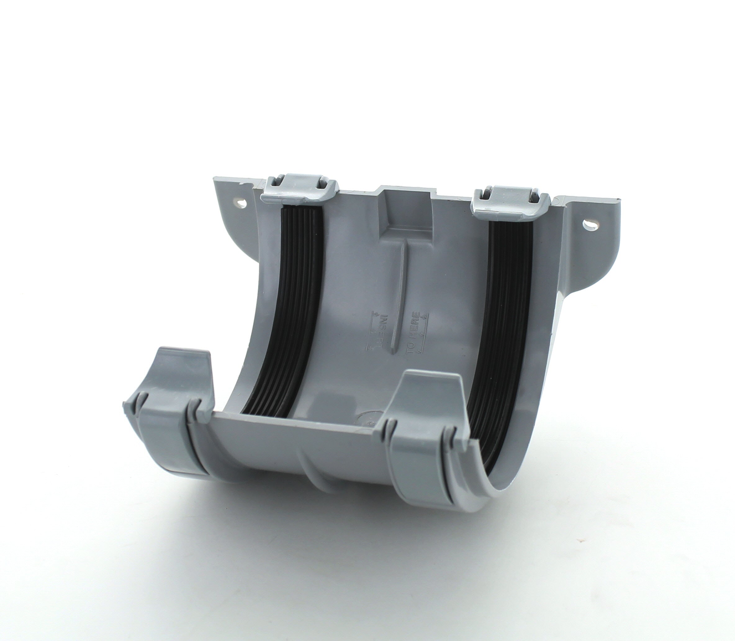 Hunter Surefit 112mm Half Round Plastic Guttering Joint Bracket