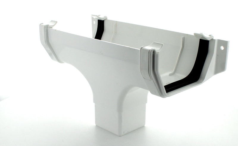 Hunter Surefit 114mm Squareflo Plastic Guttering Running Outlet