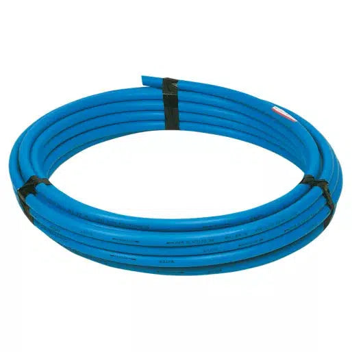 MDPE Blue Main Water Supply Coil Pipe SDR17 - 90mm