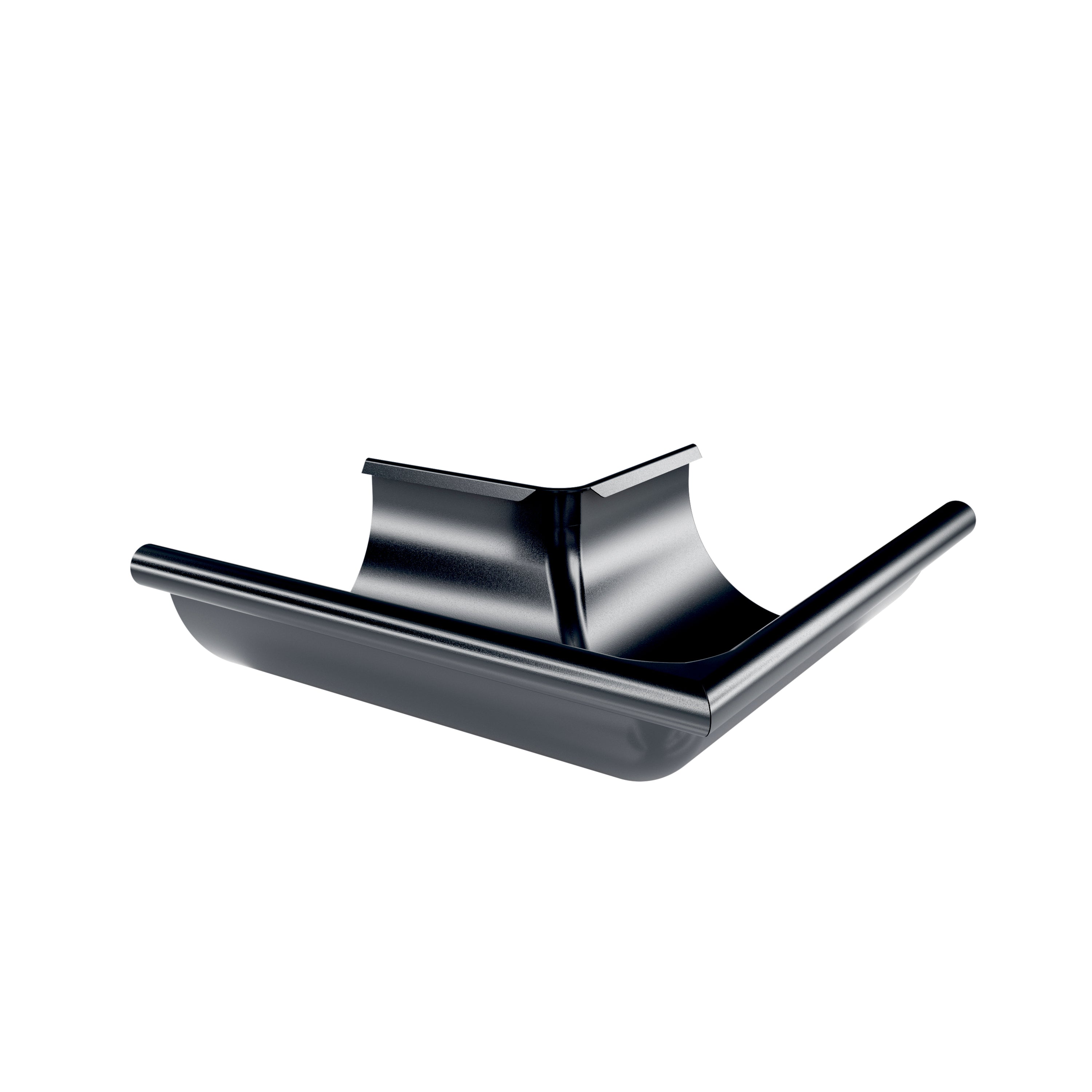 RoofArt Anthracite Grey Steel 135° External Gutter Corner 125mm