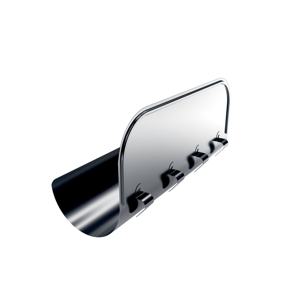 RoofArt Steel Guttering Overflow Element 180° Straight - 125mm