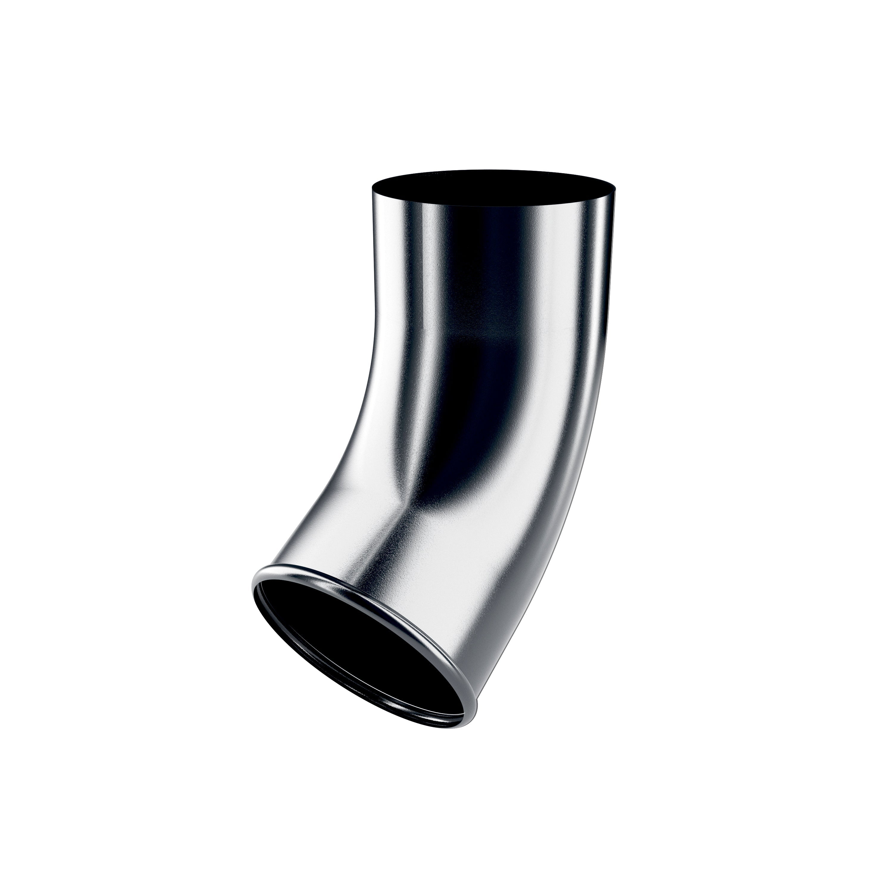 RoofArt Black Steel Guttering Downpipe Shoe 87mm