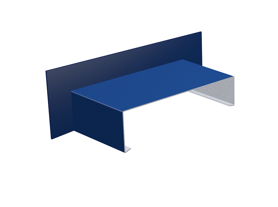Alumasc Skyline SC12 Sloped Aluminium Left Hand Upstand Stop End