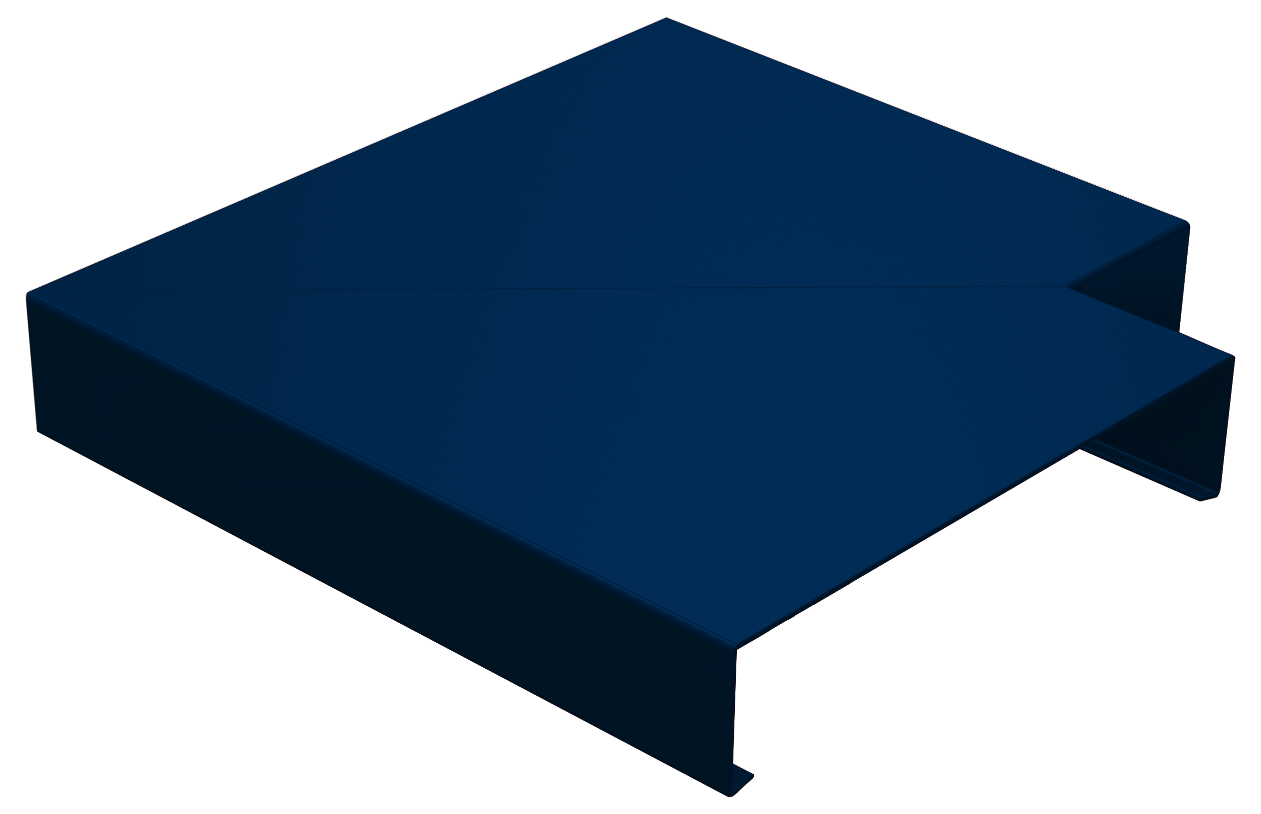 Alumasc Skyline SC12 Aluminium 90° External Corner Sloped Coping