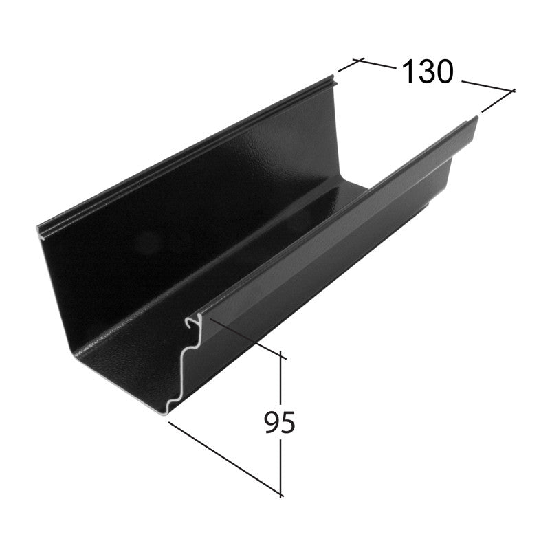 3m aluminium ogee gutter section by Alutec Evolve

