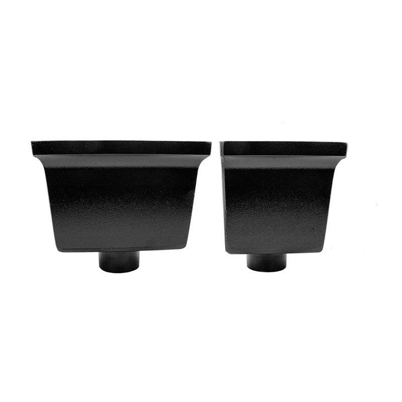 Aluminium square drainpipe hopper from Alutec Traditional gutter supplies