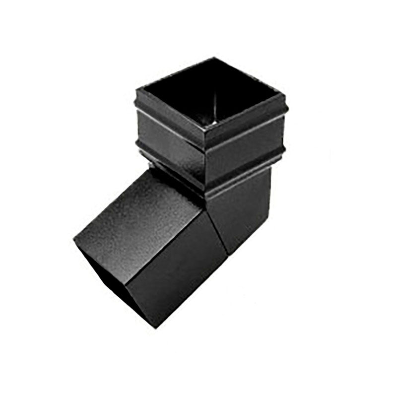 Alutec 72x72mm aluminium square downpipe bend 112.5 degrees

