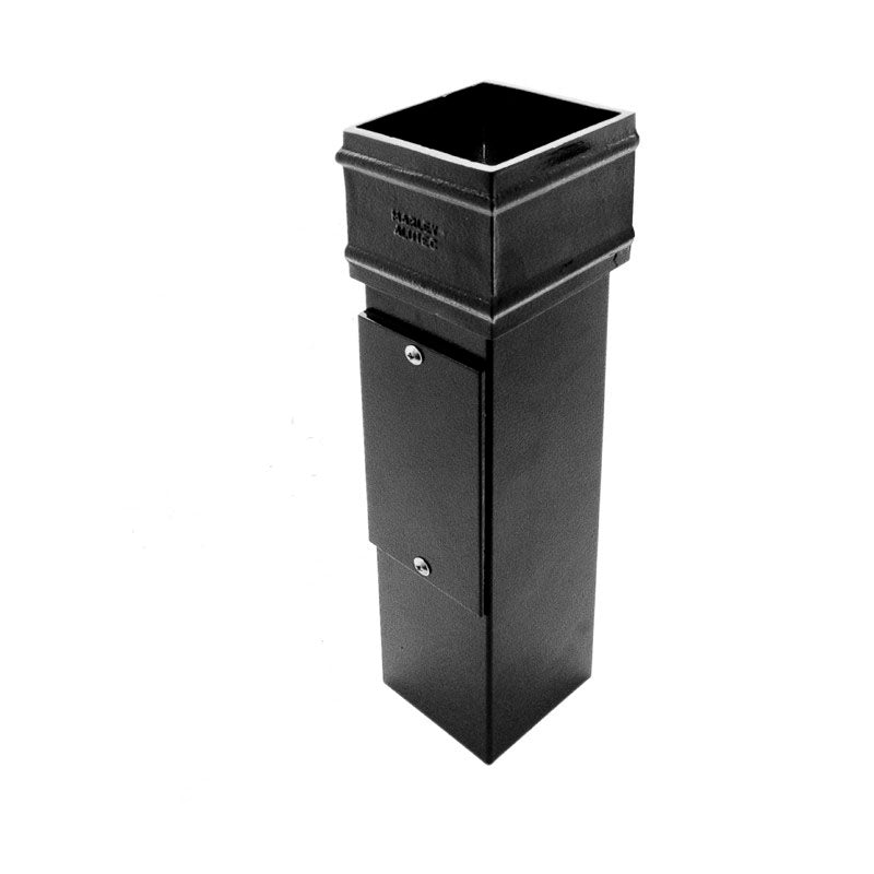 Aluminium square access pipe for 72x72mm Alutec downpipe system