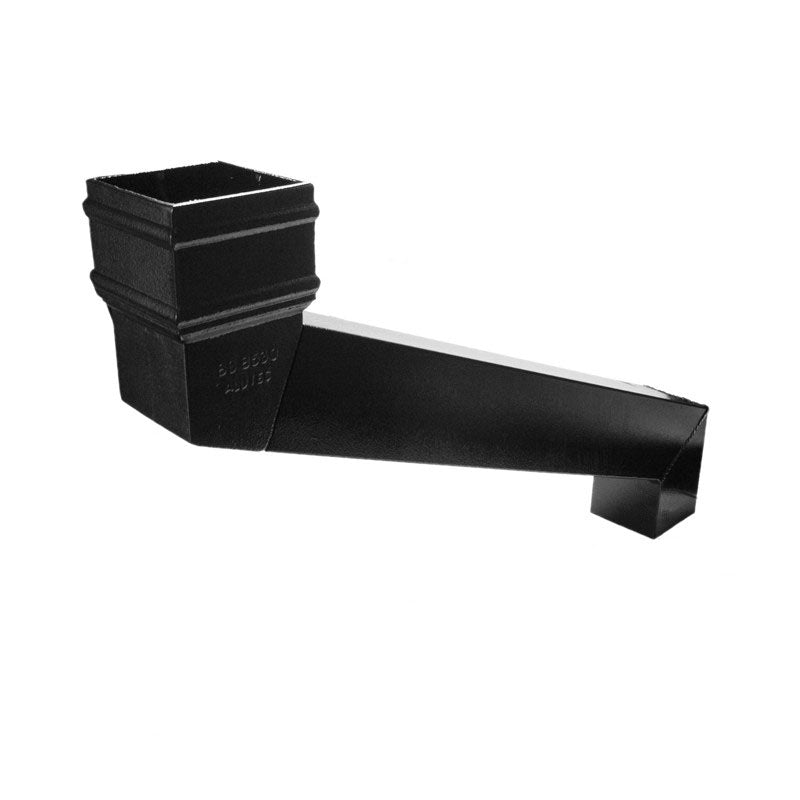 Alutec adjustable aluminium downpipe offset bend 72x72mm (75–900mm)

