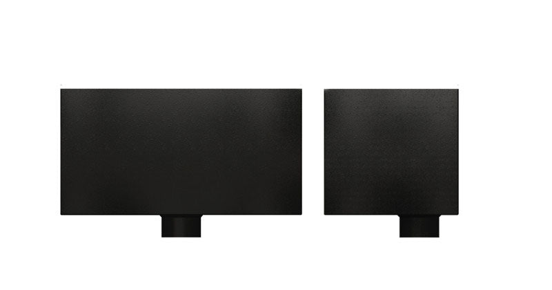 Large contemporary aluminium hopper for 76mm Tudor downpipe system

